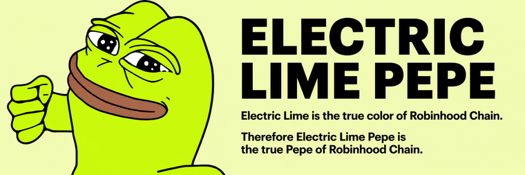 Electric Lime Pepe banner